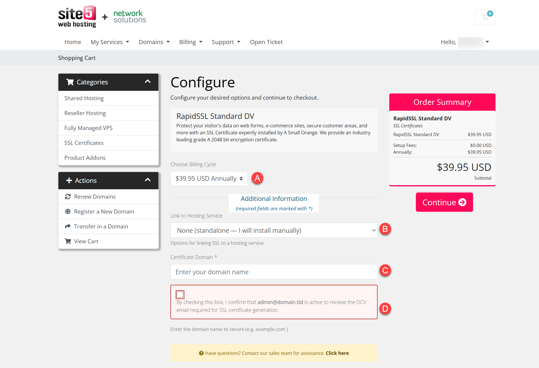configure your ssl